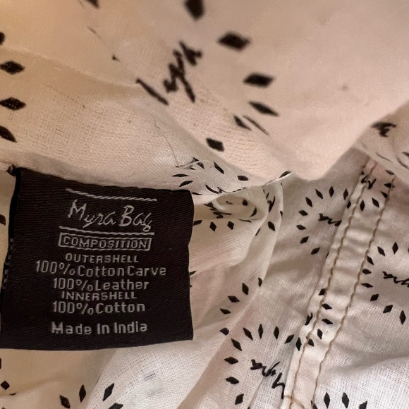 Myra Bag Aztec Pattern Shoulder Bag with Leather Straps - Picture 9 of 9